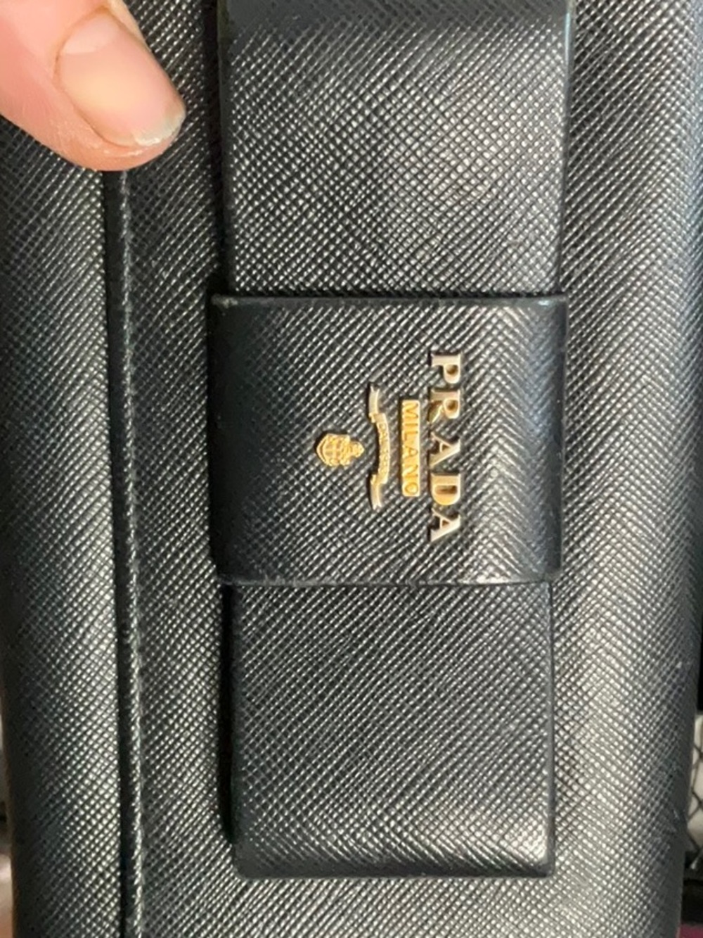 Beautiful Prada Saviano, Leather Use Lux Wallet, New Like Condition